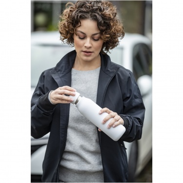 Logo trade corporate gifts image of: Marka 600 ml copper vacuum insulated bottle with metal loop