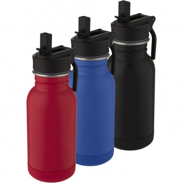 Logotrade advertising products photo of: Lina 400 ml stainless steel sport bottle with straw and loop