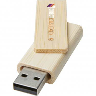 Logo trade promotional items picture of: Rotate 16GB bamboo USB flash drive