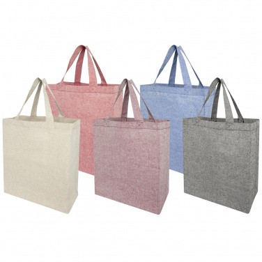 Logo trade corporate gift photo of: Pheebs 150 g/m² recycled gusset tote bag 13L