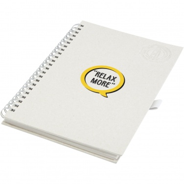 Logo trade promotional item photo of: Dairy Dream A5 size reference recycled milk cartons spiral notebook