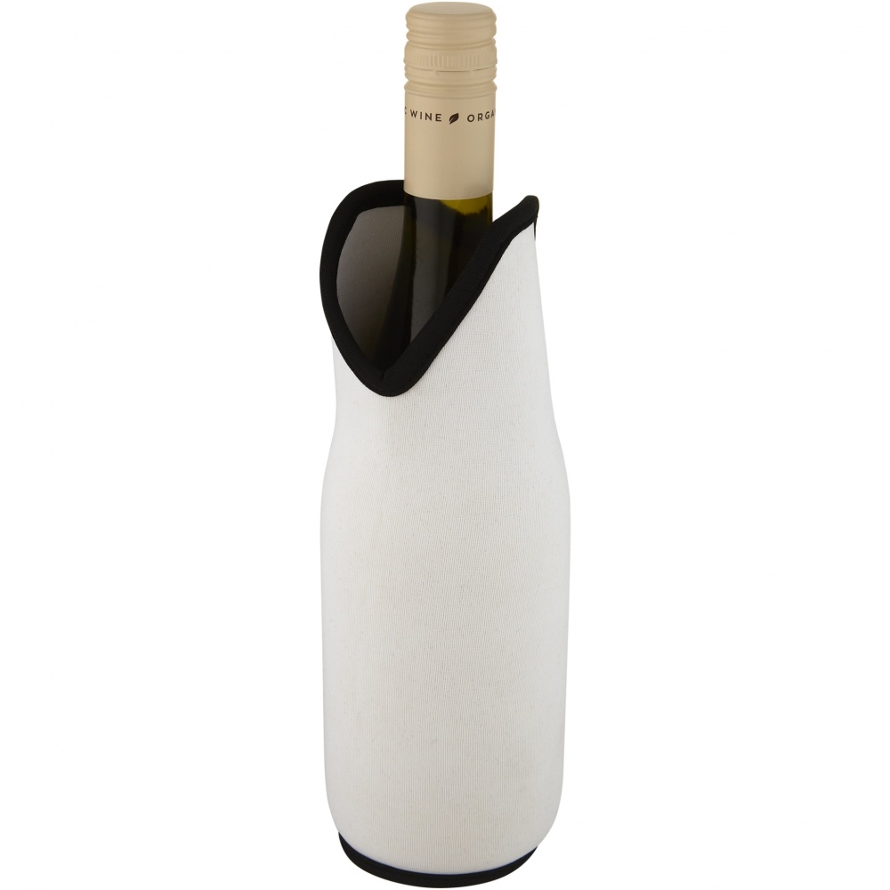 Logo trade promotional gift photo of: Noun recycled neoprene wine sleeve holder