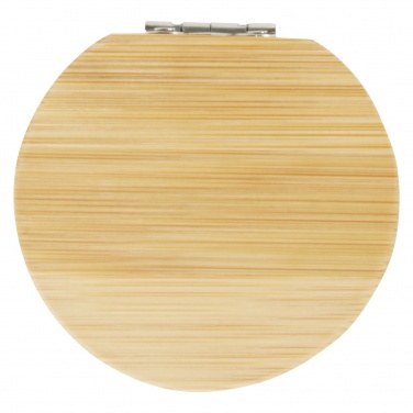 Logo trade business gifts image of: Afrodit bamboo pocket mirror