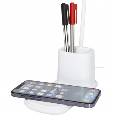 Logotrade promotional item picture of: Bright desk lamp and organizer with wireless charger
