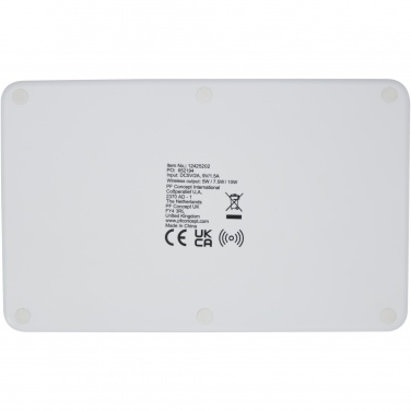 Logo trade promotional items image of: Medake 10W bamboo wireless charger