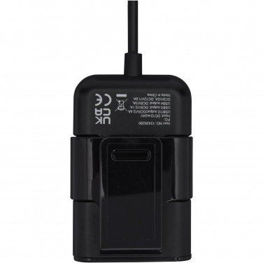 Logotrade promotional product picture of: Pilot dual car charger with QC 3.0 dual back seat extended charger