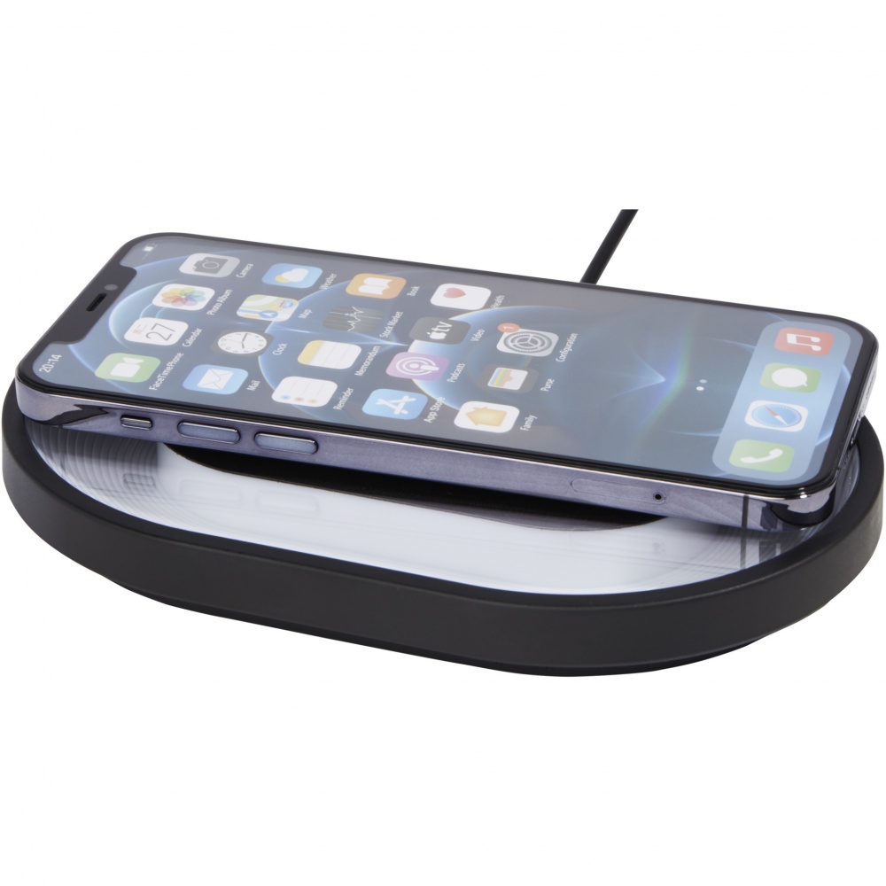 Logotrade advertising product image of: Ray wireless charging pad with RGB mood light