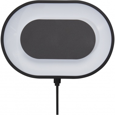 Logo trade promotional gifts image of: Ray wireless charging pad with RGB mood light