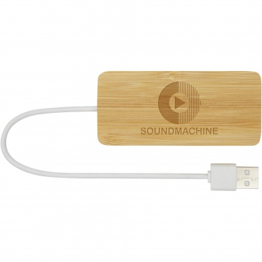 Logotrade advertising products photo of: Tapas bamboo USB hub