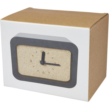 Logo trade promotional merchandise photo of: Momento wireless limestone charging desk clock