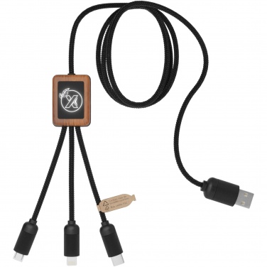 Logo trade business gift photo of: SCX.design C29 3-in-1 bamboo cable