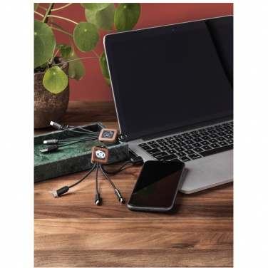 Logotrade promotional merchandise image of: SCX.design C19 wooden easy to use cable