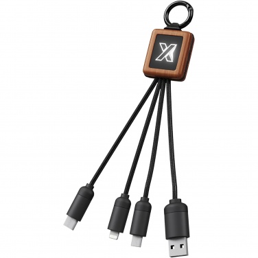 Logotrade promotional merchandise photo of: SCX.design C19 wooden easy to use cable