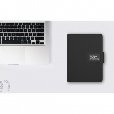 Logotrade promotional merchandise photo of: SCX.design O16 A5 light-up notebook power bank