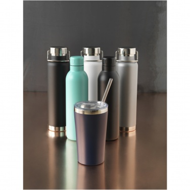 Logo trade business gifts image of: Thor 650 ml copper vacuum insulated sport bottle
