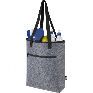 Logo trade promotional giveaways image of: Felta GRS recycled felt cooler tote bag 12L