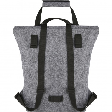 Logo trade promotional merchandise picture of: Felta GRS recycled felt roll-top bike bag 13L