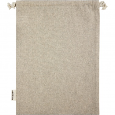 Logo trade promotional merchandise image of: Pheebs 150 g/m² GRS recycled cotton gift bag large 4L