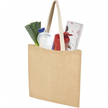 Logotrade promotional gift picture of: Juta 300 g/m² jute tote bag 7L