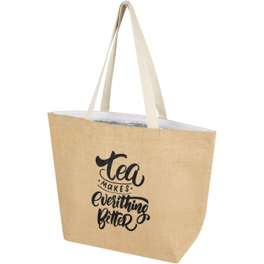 Logo trade promotional item photo of: Juta 300 g/m² jute cooler tote bag 12L