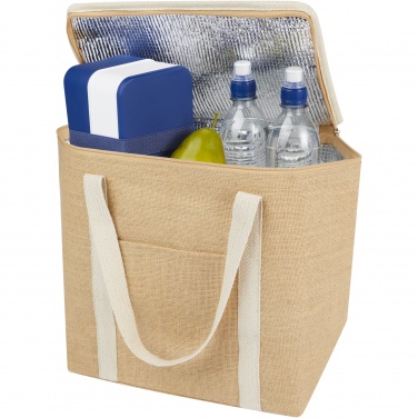 Logo trade promotional gifts image of: Juta 300 g/m² jute cooler bag 19L