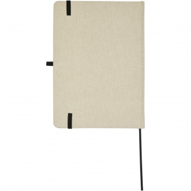 Logo trade promotional gift photo of: Tutico organic cotton hardcover notebook
