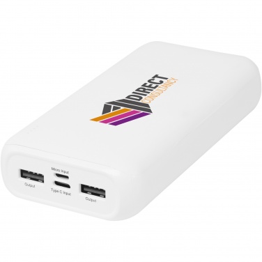 Logo trade corporate gift photo of: Electro 20.000 mAh recycled plastic power bank 