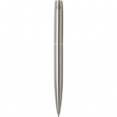 Logo trade corporate gift photo of: Didimis recycled stainless steel ballpoint and rollerball pen set