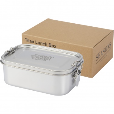 Logo trade promotional giveaway photo of: Titan recycled stainless steel lunch box