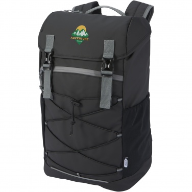 Logo trade promotional merchandise picture of: Aqua 15.6" GRS recycled water resistant laptop backpack 23L