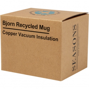 Logo trade corporate gift photo of: Bjorn 360 ml RCS certified recycled stainless steel mug with copper vacuum insulation