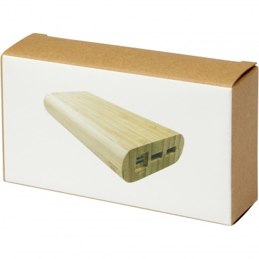 Logo trade promotional giveaways picture of: Tulda 20.000 mAh bamboo power bank