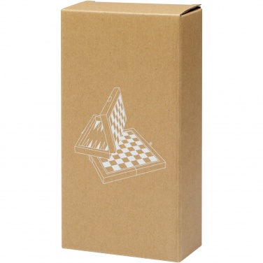 Logo trade promotional gift photo of: Mugo 3-in-1 wooden game set