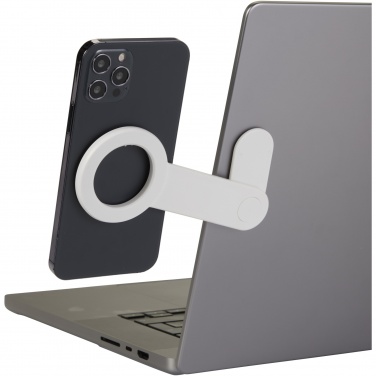 Logo trade promotional merchandise picture of: Hook recycled plastic desktop phone holder