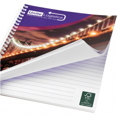 Logo trade advertising product photo of: Desk-Mate® A5 spiral notebook with printed back cover