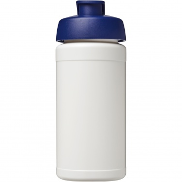 Logo trade promotional product photo of: Baseline 500 ml recycled sport bottle with flip lid