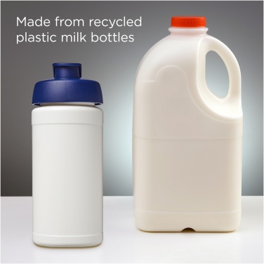 Logo trade promotional product photo of: Baseline 500 ml recycled sport bottle with flip lid