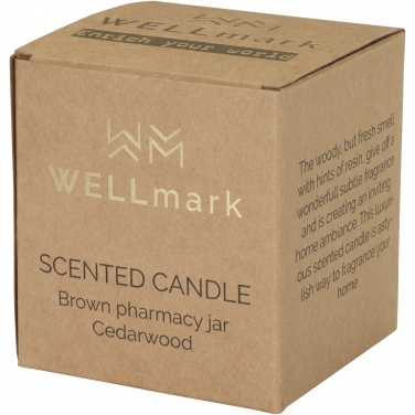 Logotrade promotional gifts photo of: Wellmark Let's Get Cozy 650 g scented candle - cedar wood fragrance