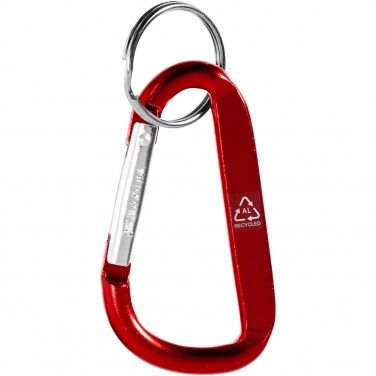 Logotrade promotional gifts photo of: Timor RCS recycled aluminium carabiner keychain