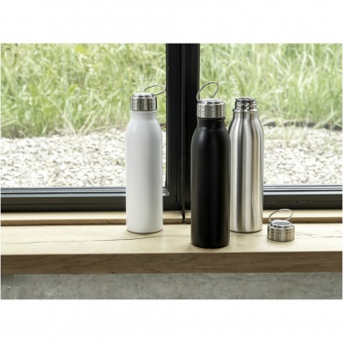 Logotrade promotional item picture of: Harper 700 ml RCS certified stainless steel water bottle with metal loop