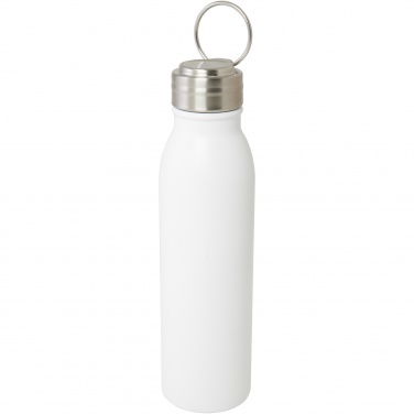 Logo trade promotional giveaways image of: Harper 700 ml RCS certified stainless steel water bottle with metal loop