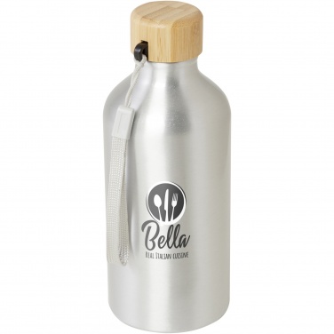 Logo trade corporate gift photo of: Malpeza 500 ml RCS certified recycled aluminium water bottle