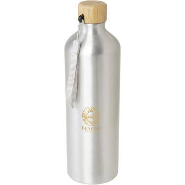 Logo trade promotional giveaways picture of: Malpeza 1000 ml RCS certified recycled aluminium water bottle