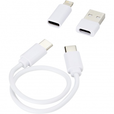 Logo trade promotional giveaways image of: Whiz recycled plastic modular charging cable 