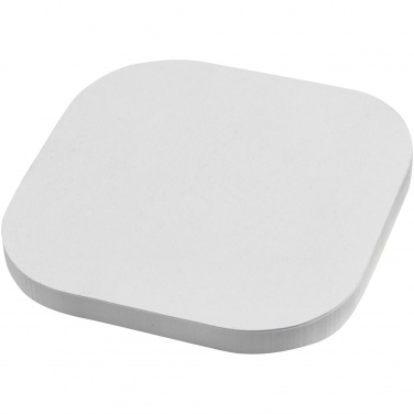 Logo trade promotional merchandise picture of: Sticky-Mate® square-shaped recycled sticky notes with rounded corners