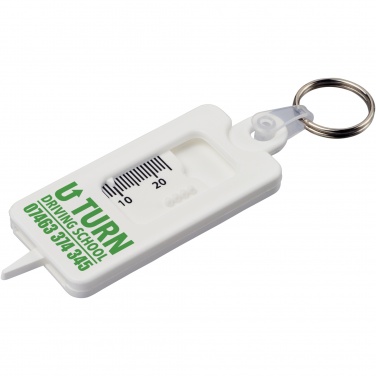 Logotrade promotional merchandise picture of: Kym recycled tyre tread check keychain