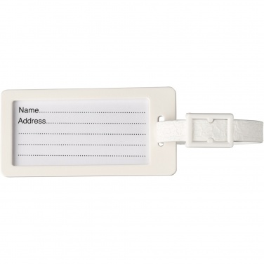 Logo trade promotional merchandise photo of: River recycled window luggage tag