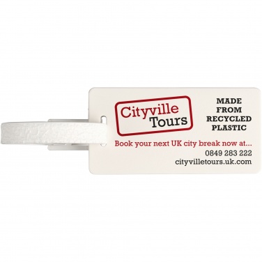 Logo trade promotional products image of: River recycled window luggage tag