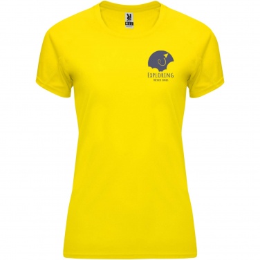 Logo trade advertising products picture of: Bahrain short sleeve women's sports t-shirt
