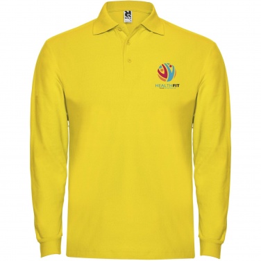 Logo trade promotional giveaway photo of: Estrella long sleeve men's polo